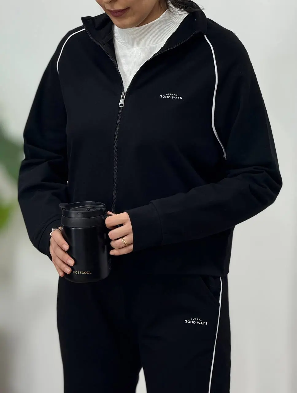 سویشرت دورس جلو زیپ موژان